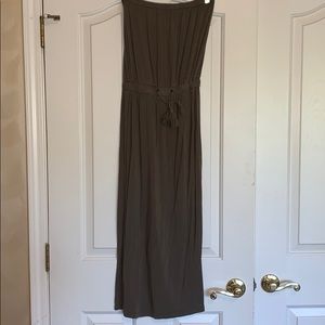 Strapless Jersey Midi